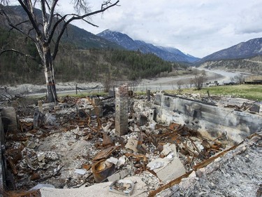 Lytton, BC: MARCH 18, 2022 -- Devastated buildings in Lytton, BC Friday, March 18, 2022. Nearly the entire town was destroyed by a forest fire which swept through June 30, 2022. Work to rebuild Lytton has only just begun, and is progressing slowly. 



(Photo by Jason Payne/ PNG)

(For story by reporter) ORG XMIT: lytton [PNG Merlin Archive]