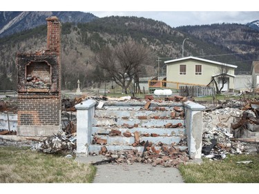 Lytton, BC: MARCH 18, 2022 -- Devestated buildings in L:ytton, BC Friday, March 18, 2022. Nearly the entire town was destroyed by a forest fire which swept through June 30, 2022. Work to rebuild Lytton has only just begun, and is progressing slowly. 



(Photo by Jason Payne/ PNG)

(For story by reporter) ORG XMIT: lytton [PNG Merlin Archive]