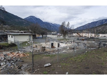 Lytton, BC: MARCH 18, 2022 -- Devastated buildings in Lytton, BC Friday, March 18, 2022. Nearly the entire town was destroyed by a forest fire which swept through June 30, 2022. Work to rebuild Lytton has only just begun, and is progressing slowly. 



(Photo by Jason Payne/ PNG)

(For story by reporter) ORG XMIT: lytton [PNG Merlin Archive]