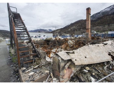 Nine months later, the scene is a eerie reminder of the fire.