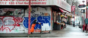 Scenes from Chinatown as seniors are facing challenges due to street crime and violence in their neighbourhood, in Vancouver,  BC., on March 3, 2022.