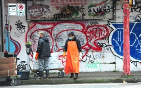 Scenes from Chinatown as seniors are facing challenges due to street crime and violence in their neighbourhood, in Vancouver,  BC., on March 3, 2022.