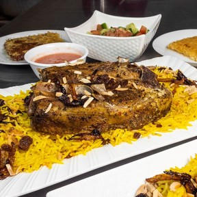 Lamb haneeth at Saba Foods Yemeni Restaurant.
