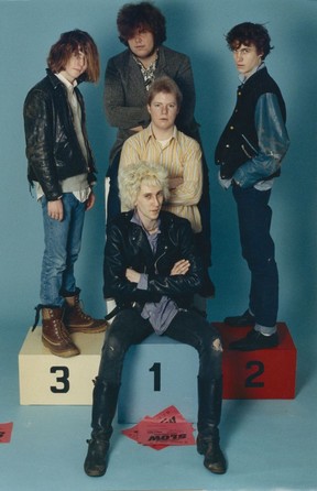 Slow rock group in 1986. Back row, left to right: Tom Anselmi, Stephen Hamm and Christian Thorvaldson.  In the middle, Terry Russell and, in front, Ziggy Sigmund.