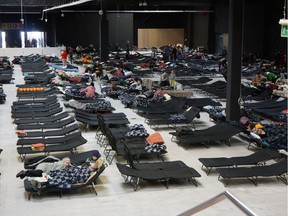A temporary accomodation centre hosts people fleeing the Russian invasion of Ukraine, at Ptak Warsaw Expo in Nadarzyn, Poland.
