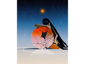 This piece, Frail, is an example of an NFT by local artist Victor Mosquera.