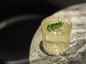 Nihonzaru cocktail at Botanist by Jeff Savage.