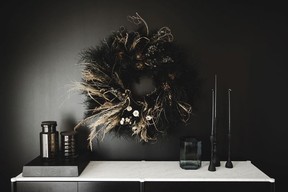 Wreath by Vancouver-based Nogori Flowers.