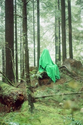 Sara Gulamali's Forest print is among the images she created using green screen technology and is now exhibiting at the Burrard Arts Foundation.