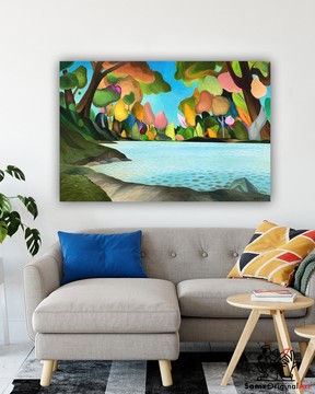 Brighten up your living room with a piece from Sam’s Original Art, available now on Postmedia’s Support and Buy Local Auction. SUPPLIED