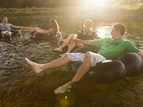 Floating along the channel in Penticton, B.C., is a popular summertime activity.