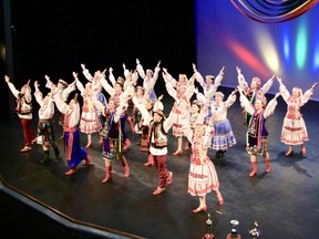 Dance troupes from around the province compete at the B.C. Ukrainian Cultural Festival on May 7 in Mission. Pictured: Surrey's Kvitka, seen here performing the Previt, or Welcome Dance, at the 2019 fest.