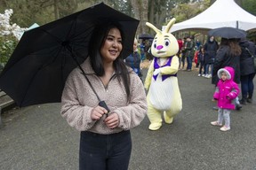 The Easter train at Stanley Park in Vancouver was sold out on Friday as families flocked to the Easter-themed event.  Alannah Brietkopf from Coquitlam attended the event with her niece and nephew.