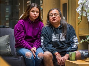 Maxwell Johnson and his grand daughter Tori in Vancouver, BC, January 20, 2020.  Photo: Arlen Redekop