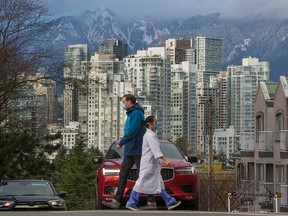 West Broadway Avenue near Manitoba Street in Vancouver.