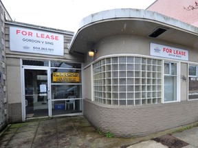 Empty storefronts as a study found unhealthy large commercial vacancies in parts of Vancouver.