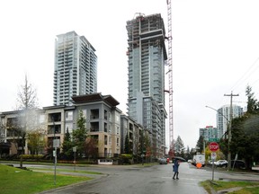 One Central tower in Surrey being built by Aoyuan International.