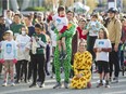 Mini Sun Run athletes at the Vancouver Sun Run on April 24, 2022.