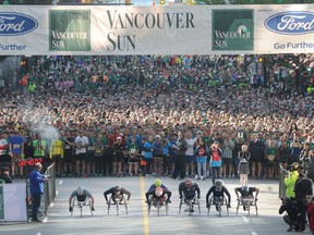 The start of the 2018 Vancouver Sun Run.