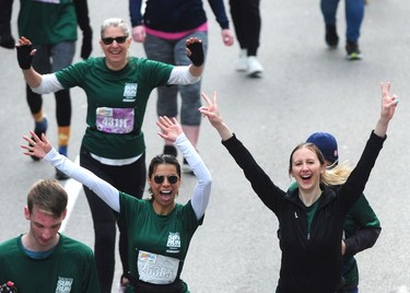 Scenes from the 2022 Sun Run on Georgia St.  in Vancouver on April 24, 2022.