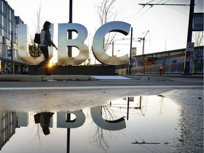 File photo of UBC sign.