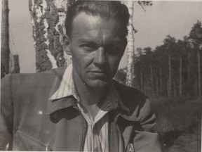 Richard Shimooka's grandfather, geologist Mikulas Dlabac, in 1951 before he was held at the infamous Bartolomějská Street prison in Prague for several weeks.