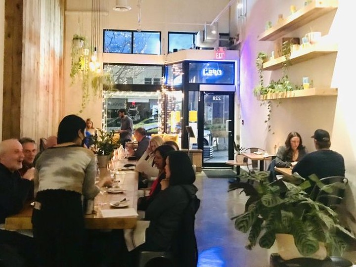  The dining room at Winston, located at 228 Lonsdale Avenue in North Vancouver.