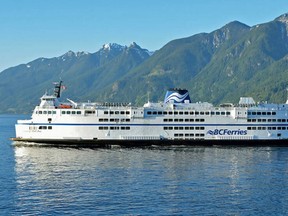 File photo of a ferry travelling between Horseshoe Bay and Departure Bay.