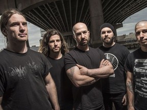 Members of the Vancouver technical-death metal band Archspire. For March 2018 feature story in the Vancouver Sun and Province. (Photo credit: Alex Morgan Imaging) [PNG Merlin Archive]