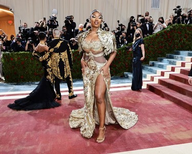Megan Thee Stallion attends The 2022 Met Gala Celebrating "In America: An Anthology of Fashion" at The Metropolitan Museum of Art on May 2, 2022 in New York City.