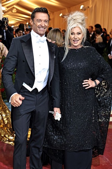 Hugh Jackman and Deborra-Lee Furness attend The 2022 Met Gala Celebrating "In America: An Anthology of Fashion" at The Metropolitan Museum of Art on May 2, 2022 in New York City.