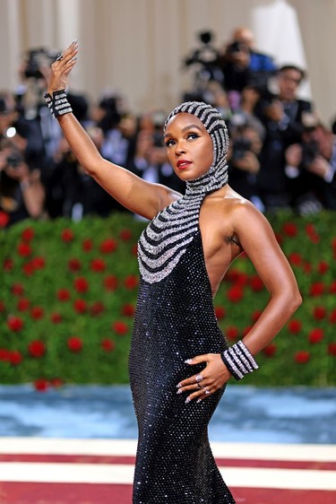 Janelle Monáe attends The 2022 Met Gala Celebrating "In America: An Anthology of Fashion" at The Metropolitan Museum of Art on May 2, 2022 in New York City.