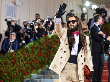 Jared Leto attends The 2022 Met Gala Celebrating "In America: An Anthology of Fashion" at The Metropolitan Museum of Art on May 2, 2022 in New York City.
