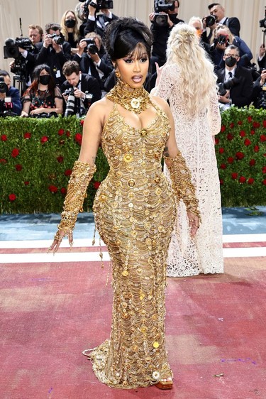 Cardi B attends The 2022 Met Gala Celebrating "In America: An Anthology of Fashion" at The Metropolitan Museum of Art on May 02, 2022 in New York City.