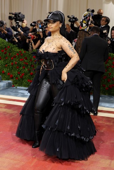 Nicki Minaj attends The 2022 Met Gala Celebrating "In America: An Anthology of Fashion" at The Metropolitan Museum of Art on May 2, 2022 in New York City.