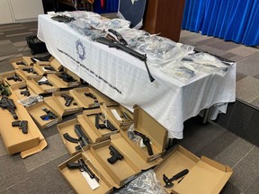 In late February and March, the Combined Forces Special Enforcement Unit of British Columbia led a month-long sting in Surrey, Langley and Burnaby in an effort to reduce gang violence. Officers seized a number of weapons and drugs.