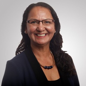 Chief Lydia Hvitsum, political leader of the First Nations Summit
