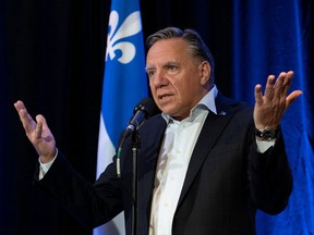 Quebec Premier Francois Legault, whose government is soon expected to pass a massive expansion of French-language mandates in the province. Bill 96 expands considerably on the Charter of the French Language first introduced in 1977 under the much-contested Bill 101.