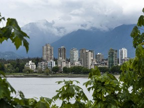 Overcast skies in Vancouver over the weekend.