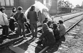 Raymur Project protesters. Photo filed March 24, 1971. Gordon Sedawie/The Province