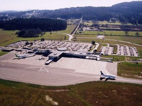 Luftbild des Flughafens Victoria.