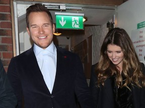 Chris Pratt and Katherine Schwarzenegger - JAN 19 - Splash - Leaving Soho House in London