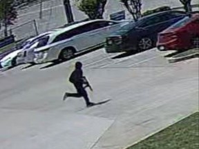 Dallas police released this image on their Twitter account showing a suspect sought in a shooting at a hair salon on Wednesday afternoon.
