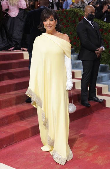 Kris Jenner arrives at the In America: An Anthology of Fashion themed Met Gala at the Metropolitan Museum of Art in New York City, New York, U.S., May 2, 2022.