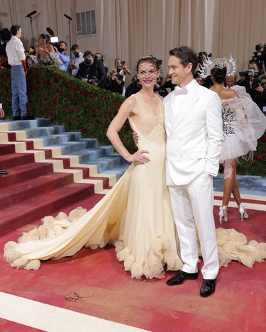 Claire Danes and Hugh Dancy arrive at the In America: An Anthology of Fashion themed Met Gala at the Metropolitan Museum of Art in New York City, New York, U.S., May 2, 2022.