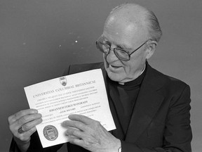 Bishop Fergus O'Grady in 1986. (Lisa Murdoch, Prince George Citizen, from the Exploration Place archives)