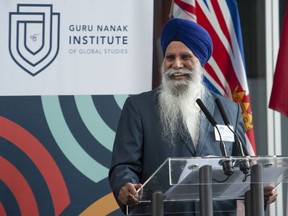 Gian Singh Sandhu is president and CEO of the new Guru Nanak Institute, launched at Surrey City Hall on Tuesday.