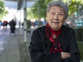 Grace Eiko Thomson, 88, was interned with her family during the Second World War. While she continues to refer to the wartime locking up of Japanese Canadians as 'internment,' other argue the term is wrong and a government euphemism and prefer the term 'incarceration.'