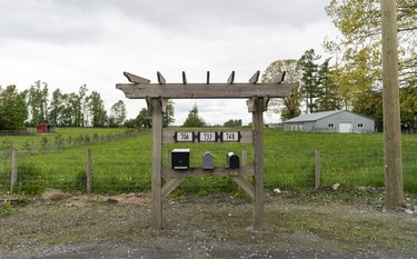 AFTER: Mailboxes in Abbotsford, May, 3, 2022. This is what the area looks like after almost 6 months after the flood in 2021.