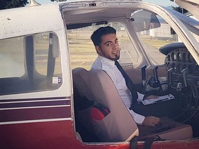 Pilot Azam Azami (pictured) complained to Transport Canada in December about an air taxi service operated by Abhinav Handa, who crashed a week ago in Ontario with two fugitives aboard the plane. Handa was offering scenic tours and charter services on Facebook Marketplace using the same Piper aircraft that he died in April 29 along with alleged hitman Gene Lahrkamp, wanted gangster Duncan Bailey and another young pilot named Hankun Hong.